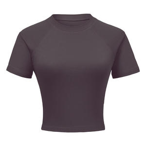 T-shirt court pour femme de qualité supérieure, Fournisseur mondial de mode, T-shirt court pour femme en gros, Fabricant de vêtements de haute qualité, T-shirt en coton - Product Image 3
