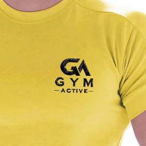 T-shirts personnalisés sérigraphiés GYM ACTIVE pour hommes, style streetwear, 95% coton 5% élasthanne 180g, ourlet incurvé, coupe ajustée musclée - Product Image 6