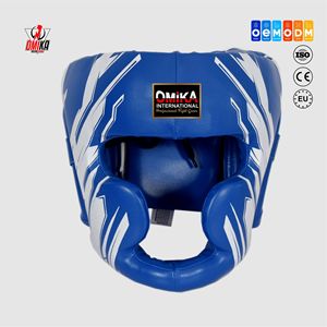 Best Protection Performance Customized Color Size Comfortable MMA Leather Kick Boxing <b>Training</b> <b>Head</b> Guard Men Custom Logo OMIKA - Product Image 1