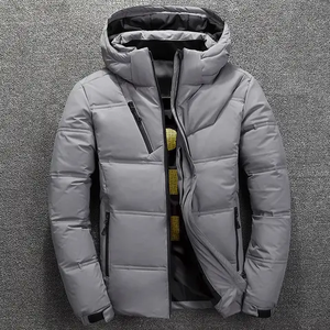 New Design Custom Winter Quilted Puffer <b>Jacket</b> Zip <b>Padded</b> Coat Thick Warm Outwear Stand Collar Breathable <b>Waterproof</b> Unisex - Product Image 4