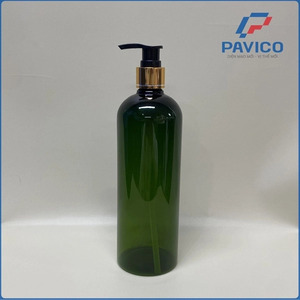 ขวดพลาสติก PET สำหรับโลชั่น Pavico ขนาด 500 มล. พร้อมหัวปั๊มแบบถ่ายเทความร้อนทรงกระบอก บรรจุภัณฑ์พลาสติก รับผลิตแบบ OEM / ODM - Product Image 3
