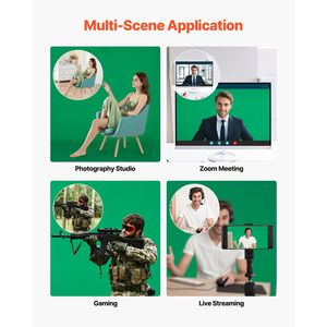 Kit Supporto per Sfondo Fotografico Regolabile 5 x 6,5 piedi con 3 Barre Trasversali - Robusto e Portatile - Product Image 6