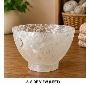 Handmade Resin Yarn <b>Bowl</b> with Crackle Glaze Finish Modern Design Portable Crochet Thread & <b>Knitting</b> Storage Home Decor - Product Image 4