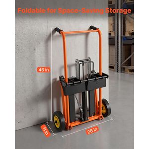 Transpallet Idraulico con Capacità di Carico di 450 Libbre, Sollevatore a Verricello, Stacker con Altezza Massima di Sollevamento di 35,4 Pollici, Carrello Elevatore con Capacità di Carico di 350 Libbre - Product Image 6