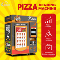 Máquina Expendedora de aperitivos y pizzas alimentada por robot para interior/exterior totalmente automática personalizable que acepta tarjeta/moneda/Código QR pago SDK