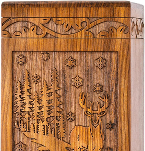 Urnes funéraires en bois de haute qualité au design unique pour adultes, urnes funéraires en bois, urnes funéraires de taille personnalisée, fournitures funéraires - Product Image 3
