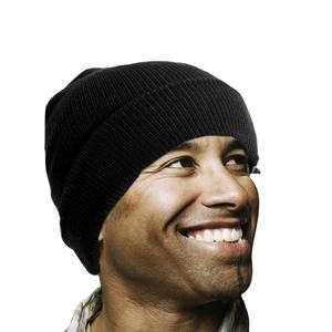 Precio bajo MOQ bajo Jacquard gorros personalizados suaves Cálidos gorros de invierno de punto con puños ropa de calle de moda - Product Image 1