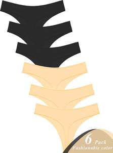 Tanga de Mujer con Suavidad Refinada, Tejido Liso, Transpirable, Elástico y Cómodo para Uso Diario, Agradable para la Piel, Venta al Por Mayor - Product Image 2