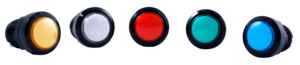 Bouton de retour de monnaie en plastique jaune, blanc, rouge, bleu pour utilisation dans les parcs d'attractions - Product Image 5