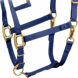 อานม้าหนังแท้สไตล์ตะวันตกพร้อมสายรัดจมูกแบบไม้ป้องกันแรงกระแทก 2 ชั้น สำหรับขี่ม้าเดรสสาจ - Product Image 4