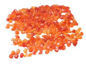 Vente en gros de pierres précieuses naturelles de cornaline de 2mm de bonne qualité, coupe à facettes en vrac, certificat IGI, traité thermiquement, calibré spécial optique - Product Image 1