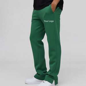 Top Trendy Custom Heavyweight Breathable Jogger Pants Straight Leg 2 Tone Washed Logo Eco-Friendly Casual Sweatpants - Product Image 1