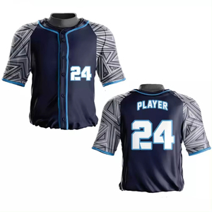 Wholesale Custom Football Uniform <b>Baseball</b> Jersey Short Front Adult 100% Polyester Quick Dry Eco-Friendly Custom Team Name - Product Image 6