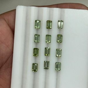 Turmalina Verde Menta Natural AAA, Corte Esmeralda 6x4mm, Piedra Preciosa Suelta Calibrada, Sin Tratar, Octagonal, Piedra para Joyería, Venta al Por Mayor - Product Image 6