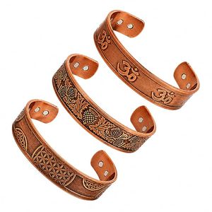 Set de Brazaletes de Cobre Pulido con Múltiples Imanes, Inspirados en el Evangelio, con Frases de Fe Grabadas, para Venta al por Mayor (Marca Privada) - Product Image 2