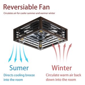 พัดลมเพดานขนาด18นิ้วพร้อมไฟและรีโมทคอนโทรลที่ใช้ได้กับแอป - Product Image 5