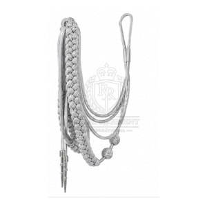 Aiguillettes personalizadas con elegante diseño tejido para ropa formal y uniformes profesionales. - Product Image 4