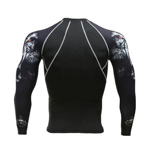 Low Price Rash Guards Custom Design Sublimation Printed Long Sleeve Cheap Price <b>Plus</b> <b>Size</b> Men Rash Guard from Pakistan - Product Image 2