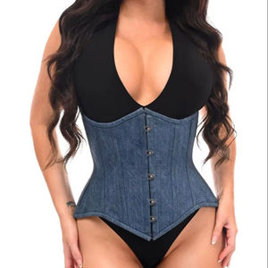 Women's Everyday Overbust Corset Tops Sexy Shapewear Push Bra <b>Tummy</b> <b>Control</b> Breathable Jersey Seamless Medium <b>Control</b> Waist - Product Image 1