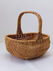 Handwoven Rattan Storage <b>Basket</b> Round Woven <b>Basket</b> Customized <b>Bread</b> Food Fruit <b>Basket</b> Gift <b>Basket</b> From India - Product Image 4