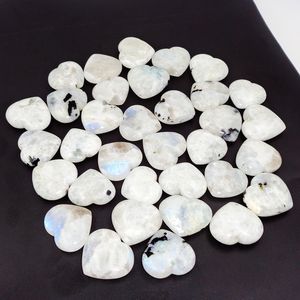Piedra de Luna Arcoíris Natural en Forma de Corazón, Cristal Azul Brillante, Piedra Curativa para Reiki, Meditación, Energía, Regalo, Decoración, Venta al por Mayor - Product Image 4