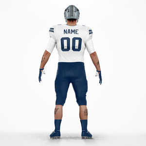 ชุดยูนิฟอร์มอเมริกันฟุตบอลคุณภาพสูงสำหรับผู้ชาย แห้งเร็ว รุ่นใหม่ล่าสุด พร้อมแขนสั้นระบายอากาศได้ดี สำหรับผู้ใหญ่ - Product Image 3