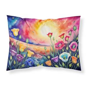 Lightweight Super Soft Lisianthus Decorative Artwork Pillowcase Easy Care Standard Size <b>Throw</b> <b>Pillow</b> - Product Image 1