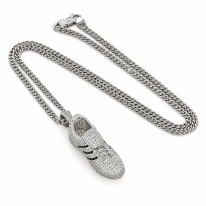 Factory Wholesale 18K Solid Gold Lab Grown Diamond Shoe Pendant Necklace Iced Out Hip Hop Jewelry for Men - Product Image 2