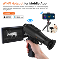 Caméra de chasse thermique portable GTGUARD AI 15, OEM/ODM d'usine, WiFi extérieur, optique monoculaire, télescope à zoom 8X/4x