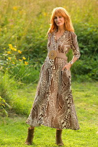 High Quality Vintage Boho Print Summer A-Line Maxi Dress Women Strapless Sleeveless Lace-up Embroidery Casual Beach Vacations - Product Image 4