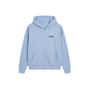 เสื้อฮู้ดซิปคลาสสิคทรงใหญ่สำหรับผู้ชาย ทรงปกติ สีพื้น ผ้าฟลีซ สตรีทแวร์เรียบง่าย รับทำโลโก้ตามสั่ง ผู้ผลิต OEM ขายส่ง - Product Image 4