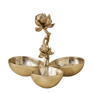 Top Selling Luxury Polished Metal Eco-Friendly Party Dry Fruit Serving Bowl - Product Image 1