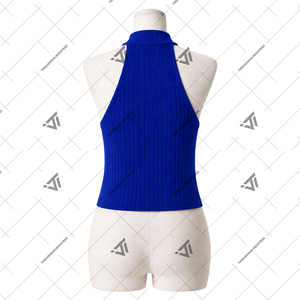 Suéter de punto con cuello halter bordado de la hermandad Zeta Phi Beta al por mayor para uso diario |   Artículos Griegos - Product Image 2