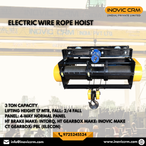 รอกยกขนาด 3 ตัน ความสูงยก 9 เมตร พร้อมมอเตอร์ ABB และเบรก EMCO เกียร์ PBL รับประกันรอกยก 3 ปี รับประกันมอเตอร์ 5 ปี - Product Image 2