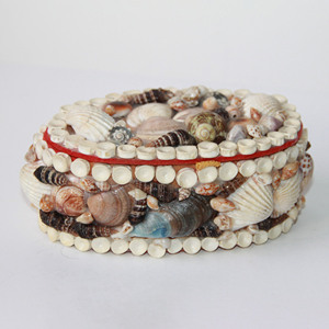 Seashell <b>boxes</b> coastal party event favour gift natural sea shell box jewelry <b>trinket</b> storage - Product Image 2