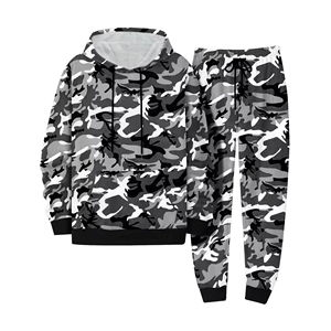 Conjunto de Sudadera con Capucha y Pantalones Deportivos Anchos con Estampado de Camuflaje Real Tree Personalizado para Hombre - Product Image 1