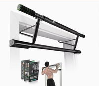 Barre de traction murale multi-prise en acier pour exercices à domicile
