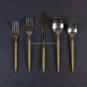 Ensemble de couverts élégants en métal inoxydable pour table à manger, maison, cuisine, restaurant, cafés et banquet, service événementiel - Product Image 6