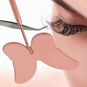 Miroir d'inspection des cils réglable et personnalisé, mural, en acier inoxydable plaqué or, pour maquillage quotidien et extensions de cils - Product Image 3