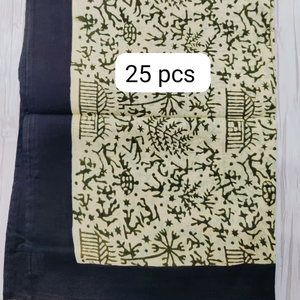 Sarongs de Algodón Hechos a Mano con Estampado de Bloques Indios Bagru Dabu para Mujer, Precio Económico, Venta al por Mayor, Pareos, Sarongs Largos - Product Image 1