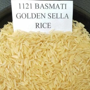 Arroz Basmati Golden Sella 1121, Calidad Premium, Grano Largo, Aromático, Suave, Fresco, Cosecha 2025, 1% de Grano Partido, Para Cocinar Biryani, Suministro a Granel - Product Image 1