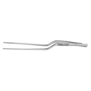 Pinces à pansements en forme de baïonnette à pointe dentelée 14 cm en acier inoxydable, instrument chirurgical - Product Image 1