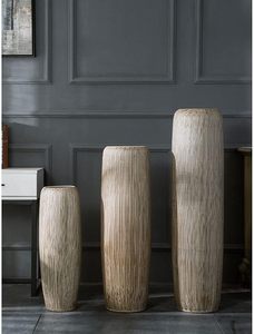 Vase à fleurs moderne en bois, support floral rond pour table, tube en verre, décoration de bureau, décoration de mariage à domicile - Product Image 6