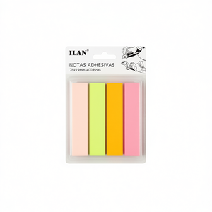 Ilan Foglietti Adesivi 76x19mm 400 Fogli Colori Pastello - Product Image 1