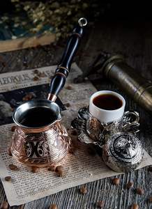 Cafetera de Metal Hecha a Mano para Cafeterías o Cocinas Domésticas, Adorno de Alta Calidad, Cafetera Pulida - Product Image 5