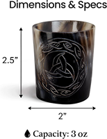 Verres à shot en corne de buffle naturelle faits à la main, style viking, rustiques, médiévaux, pour bar, cadeau unique pour moi