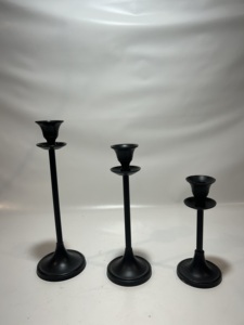 Luxury Black Aluminium Candle Holder European Style Decorative Metal Candle Stand for Wedding Ceremony Dining Table Hotel - Product Image 5
