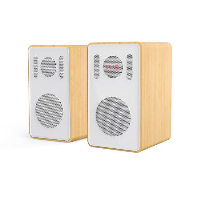 2.0 Speaker Good Sound 3.5mm Stereo Mini Jack Better Sound Remote Control TF/FM/USB Function Bookshelf Bluetooth Speaker