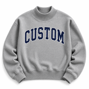 Sweat-shirt à col montant pour enfants, couleurs unies, en coton doux, manches longues, style écoresponsable, teinture unie, pour usage quotidien, pour filles - Product Image 1
