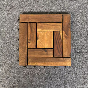 Dalles de terrasse en bois d'acacia imbriquées, imperméables, pour l'aménagement de terrasses extérieures - Product Image 1